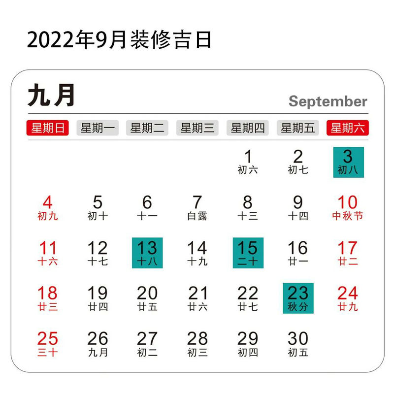 2022年裝修開工吉日