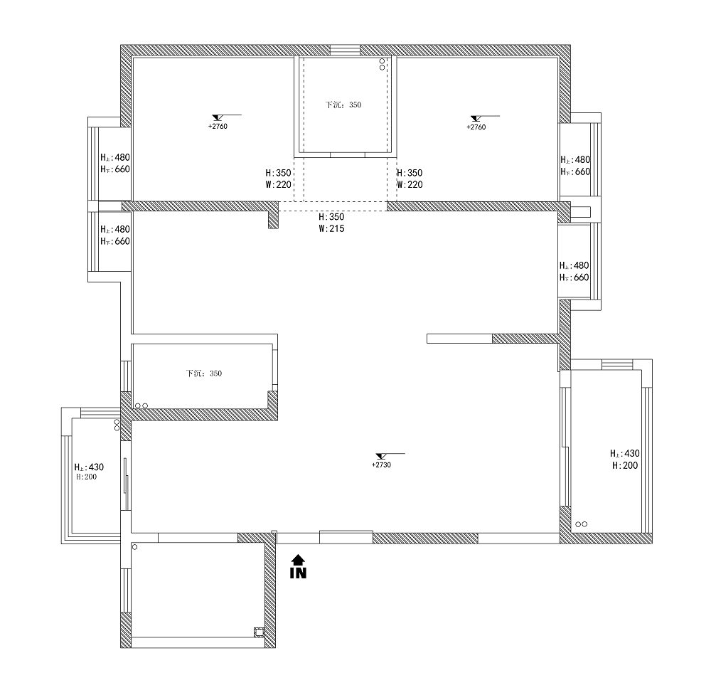 中建鉑公館159平現(xiàn)代簡(jiǎn)約風(fēng)格裝修效果圖